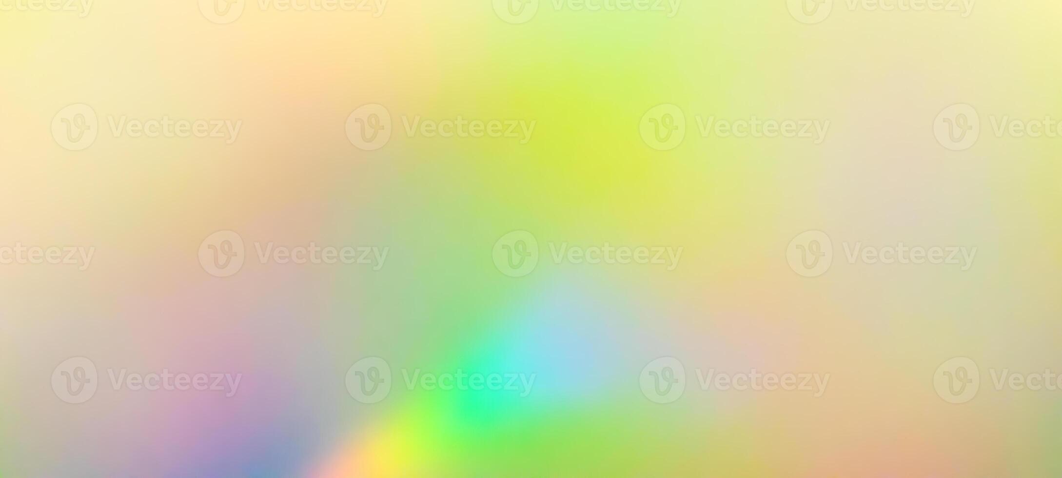 Abstract blur holographic rainbow foil iridescent panoramic background photo