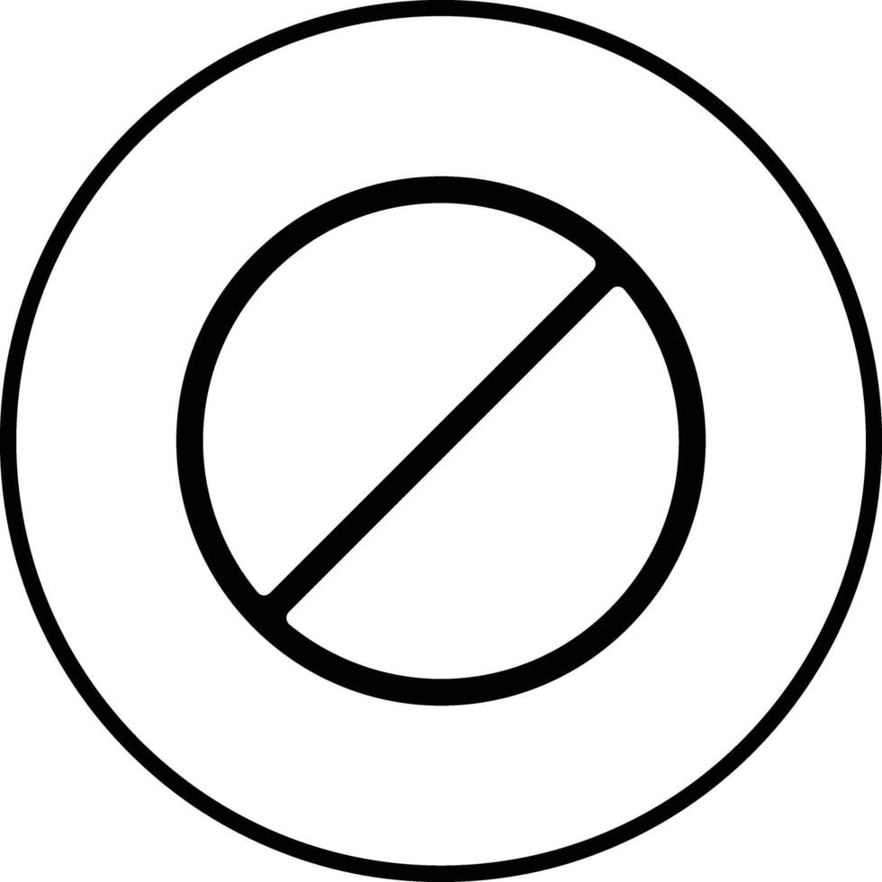 icono de vector de señal de stop