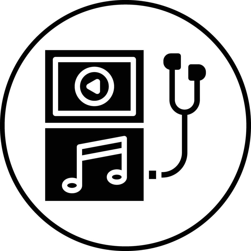 icono de vector de reproductor de música