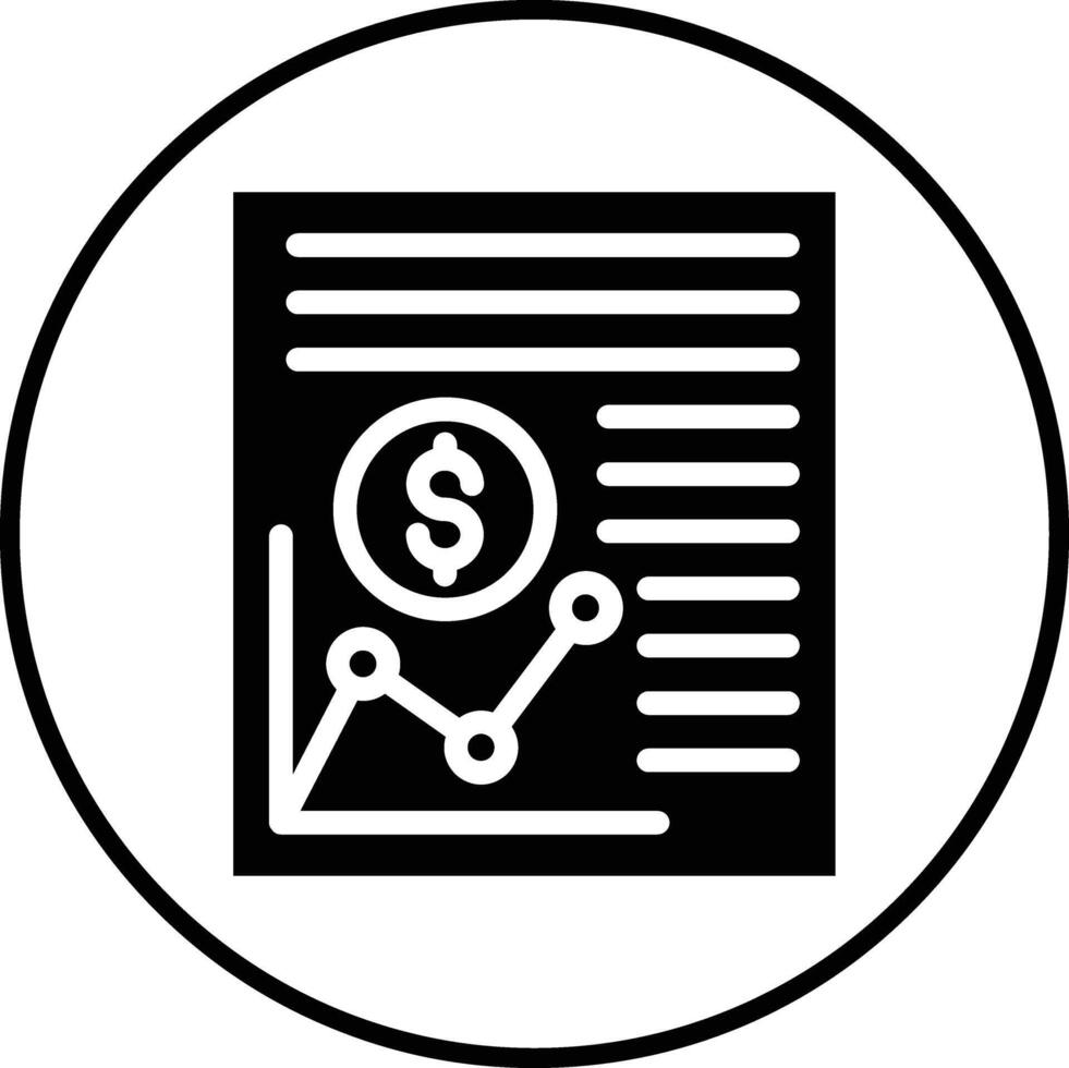 icono de vector de documento comercial