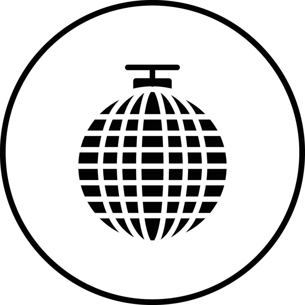 icono de vector de bola de discoteca