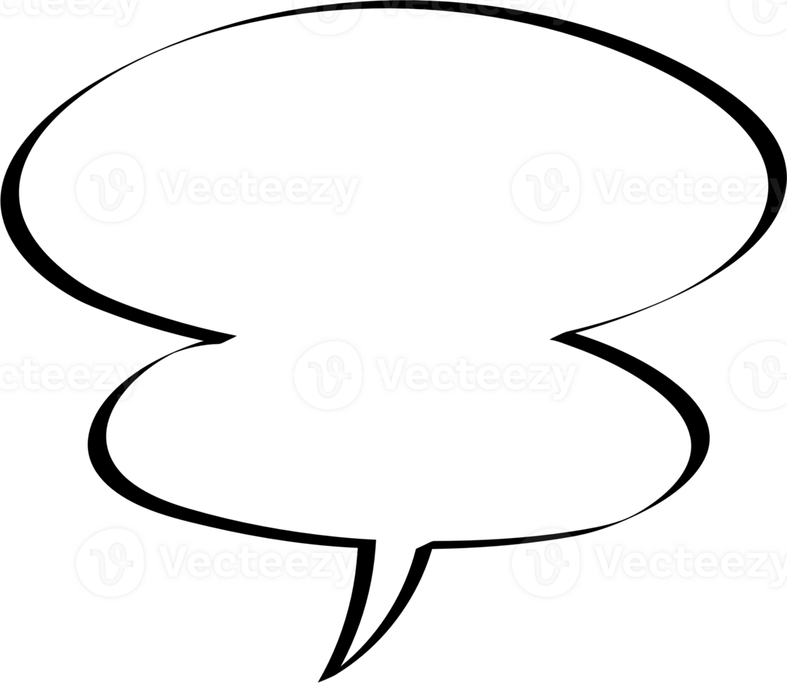 Black and white color speech bubble balloon, icon sticker memo keyword planner text box banner, flat png transparent element design