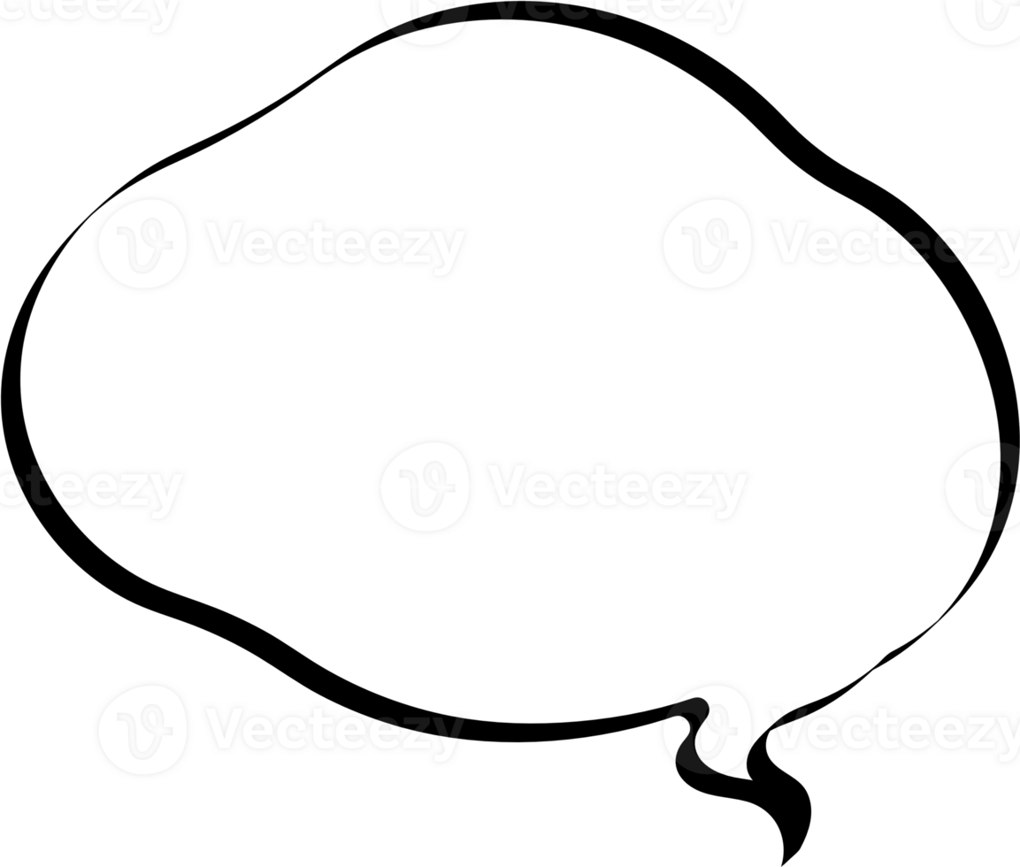 Black and white color speech bubble balloon, icon sticker memo keyword planner text box banner, flat png transparent element design