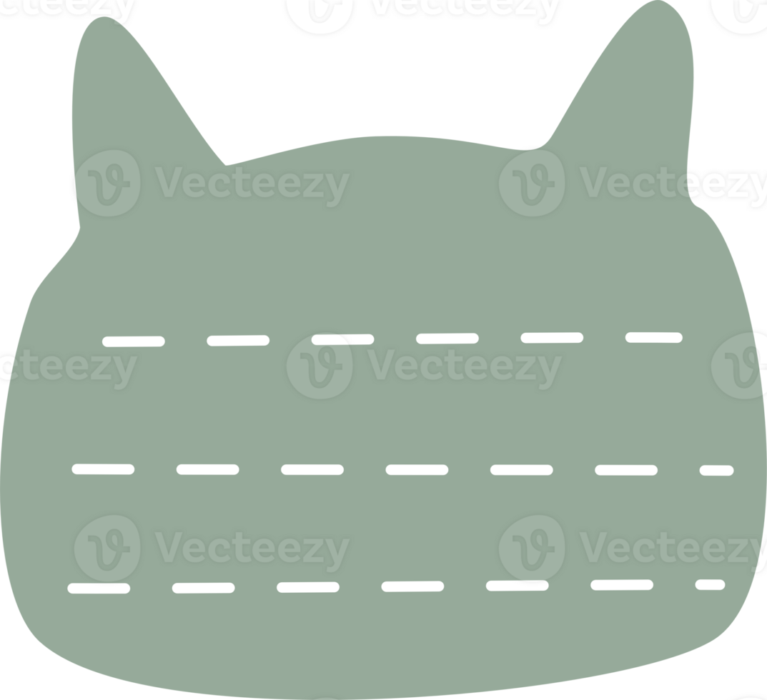 Animal pet dog green color speech bubble balloon icon sticker memo keyword planner text box banner, flat png transparent element design