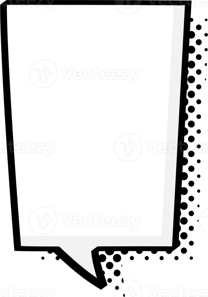 Black and white color Pop art polka dots halftone speech bubble balloon icon sticker memo keyword planner text box banner, flat png transparent element design