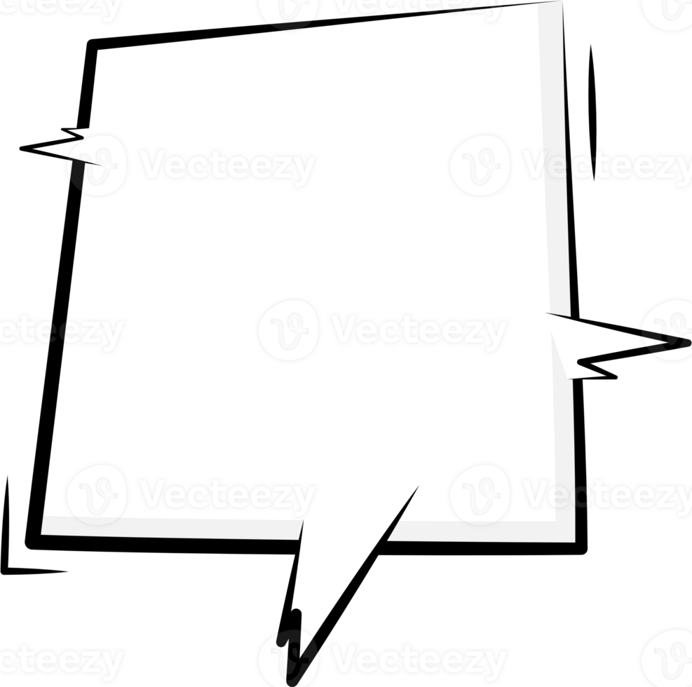 Black and white color speech bubble balloon, icon sticker memo keyword planner text box banner, flat png transparent element design