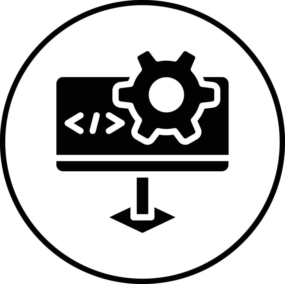 icono de vector de desarrollo web