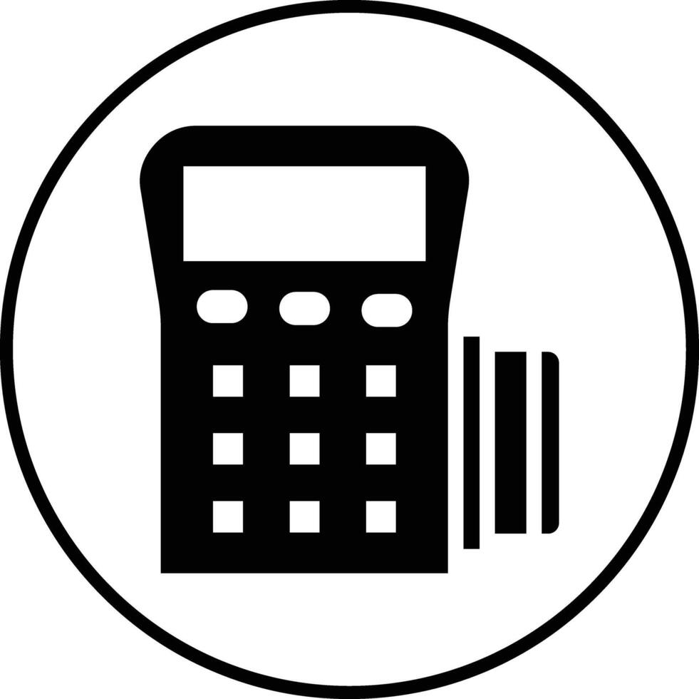Pos Terminal Vector Icon