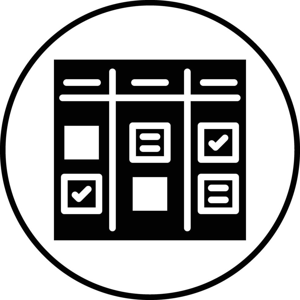 Agile Board Vector Icon