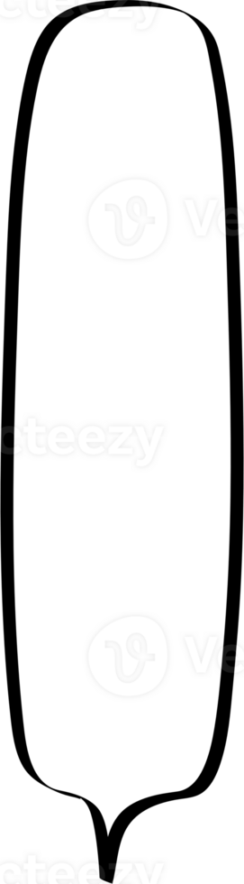Black and white color speech bubble balloon, icon sticker memo keyword planner text box banner, flat png transparent element design