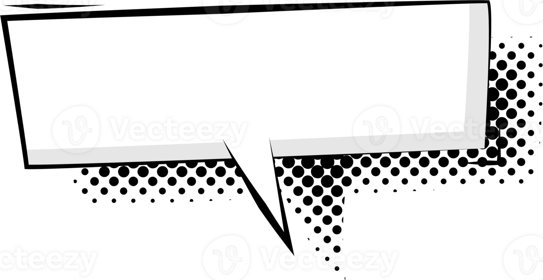 Black and white color Pop art polka dots halftone speech bubble balloon icon sticker memo keyword planner text box banner, flat png transparent element design