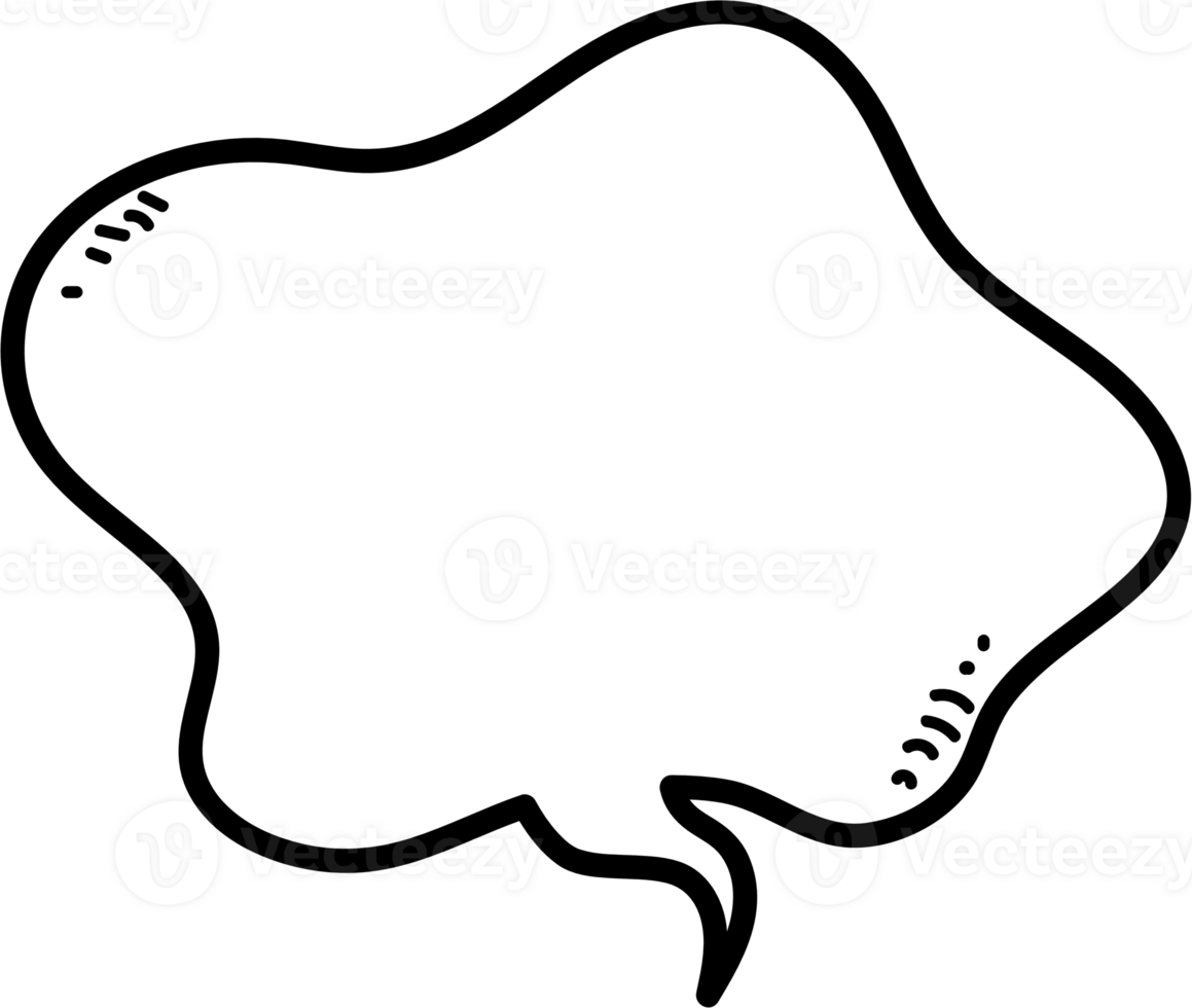 Black and white color speech bubble balloon, icon sticker memo keyword planner text box banner, flat png transparent element design
