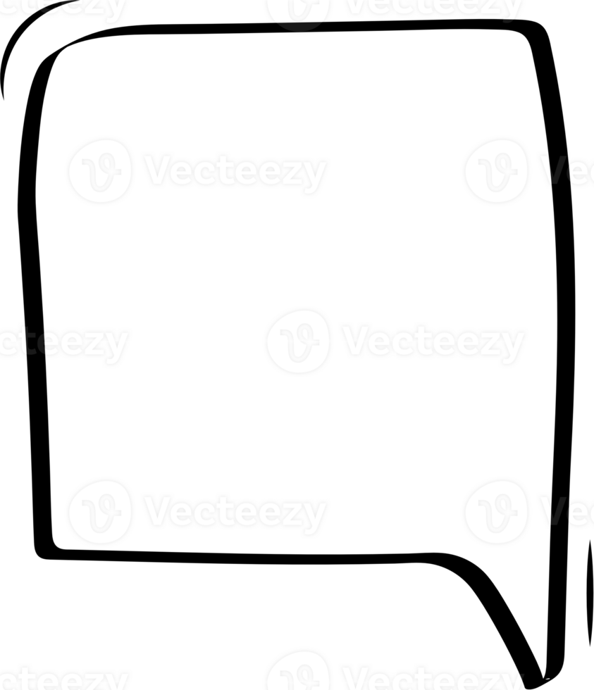 Black and white color speech bubble balloon, icon sticker memo keyword planner text box banner, flat png transparent element design