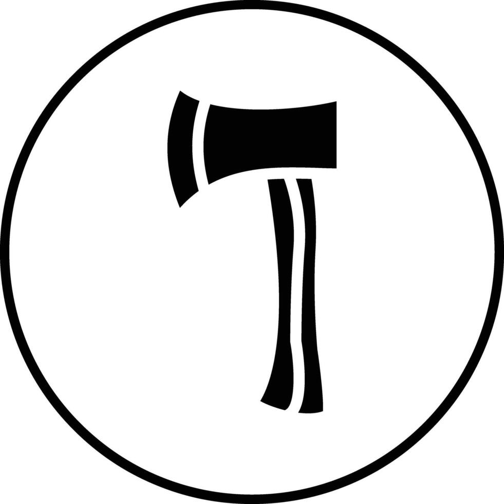 Wooden Hatchet Vector Icon