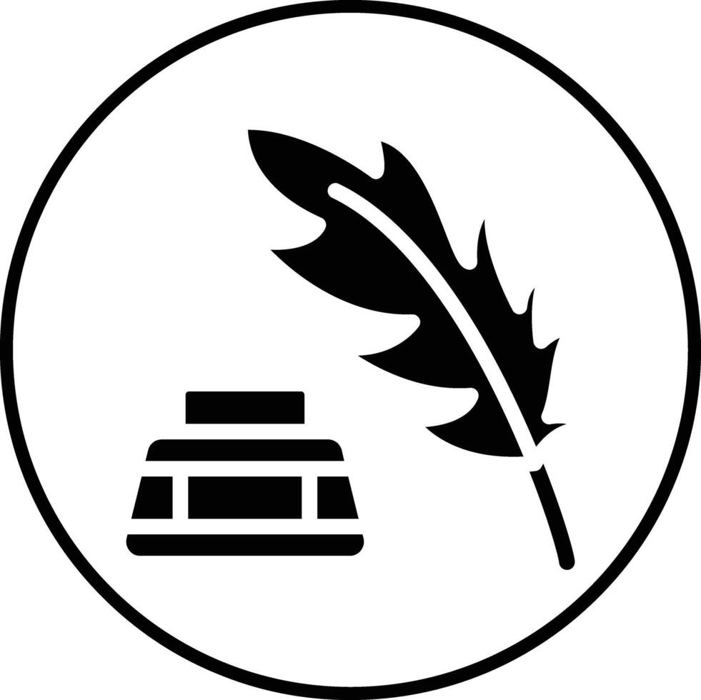 Feather Ink Vector Icon