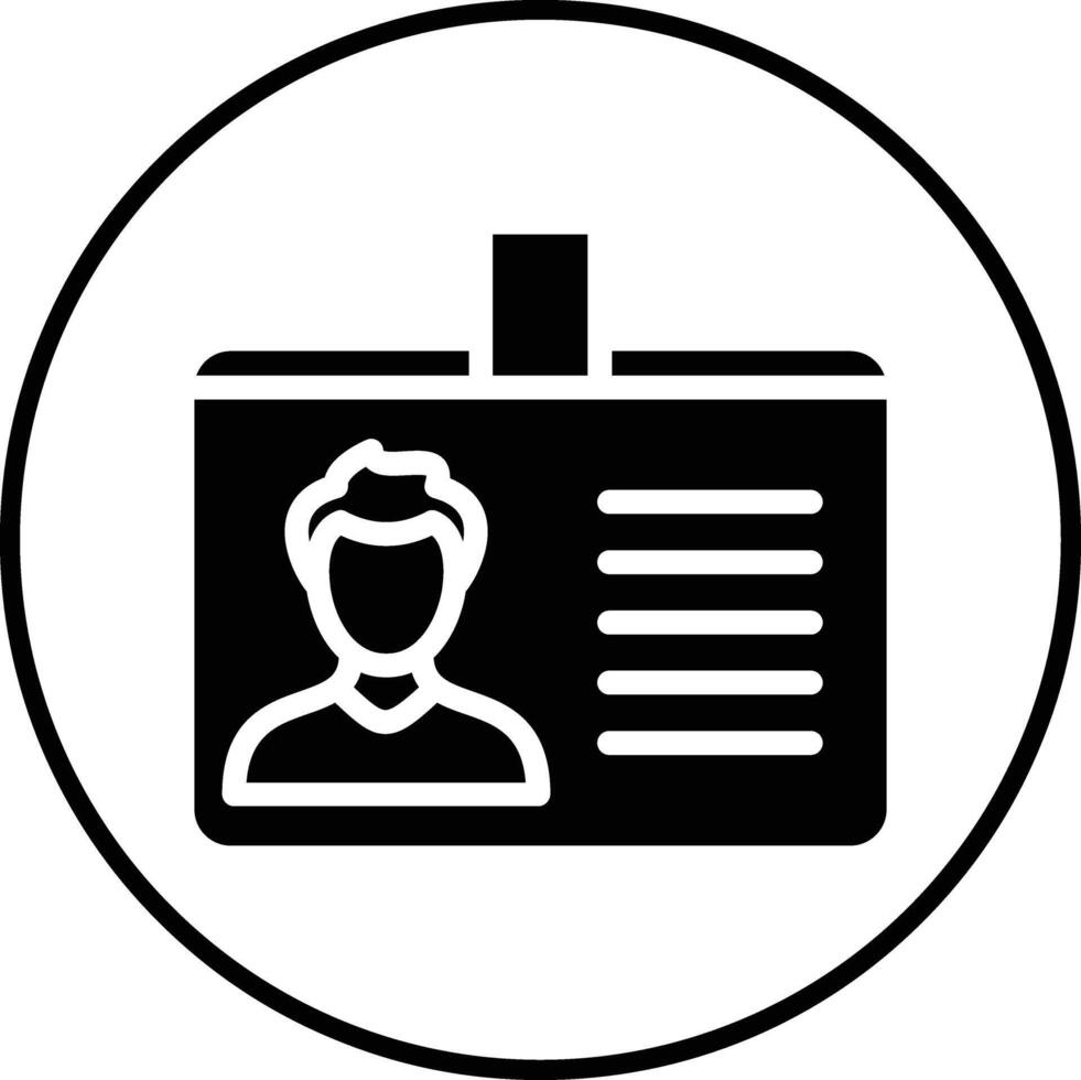 Identification Card Vector Icon