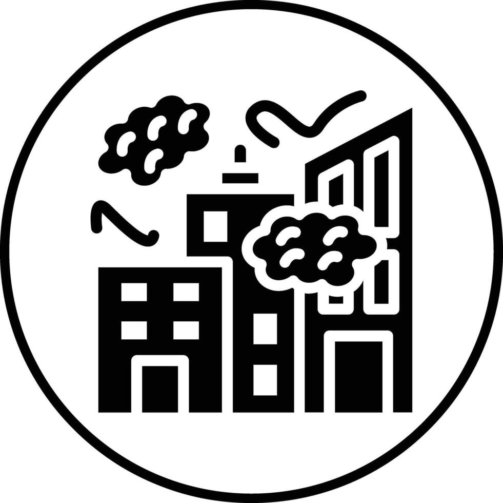 City Pollution Vector Icon