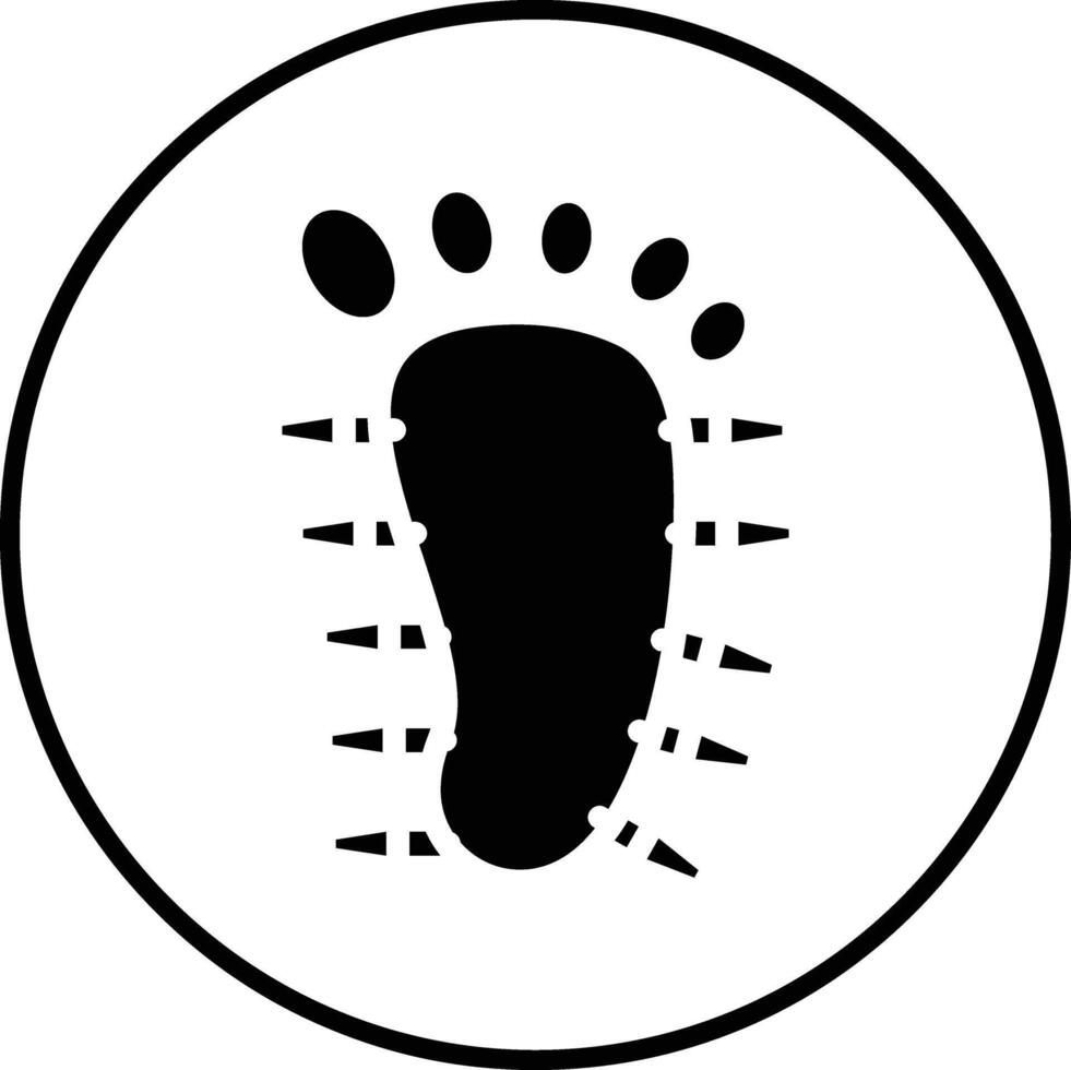 Foot Acupuncture Vector Icon