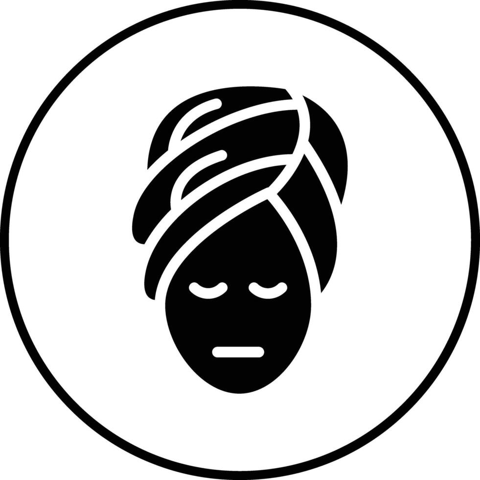 Head Towel Vector Icon