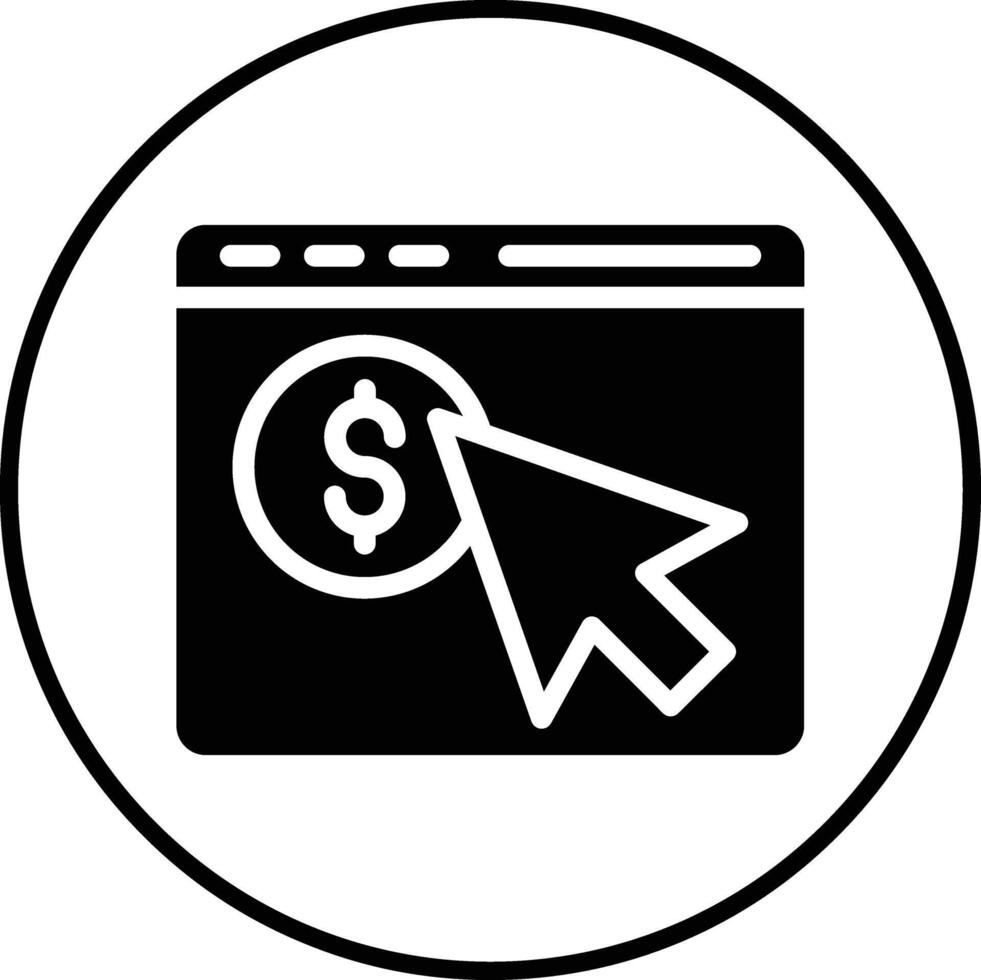 Pay Per Click Vector Icon