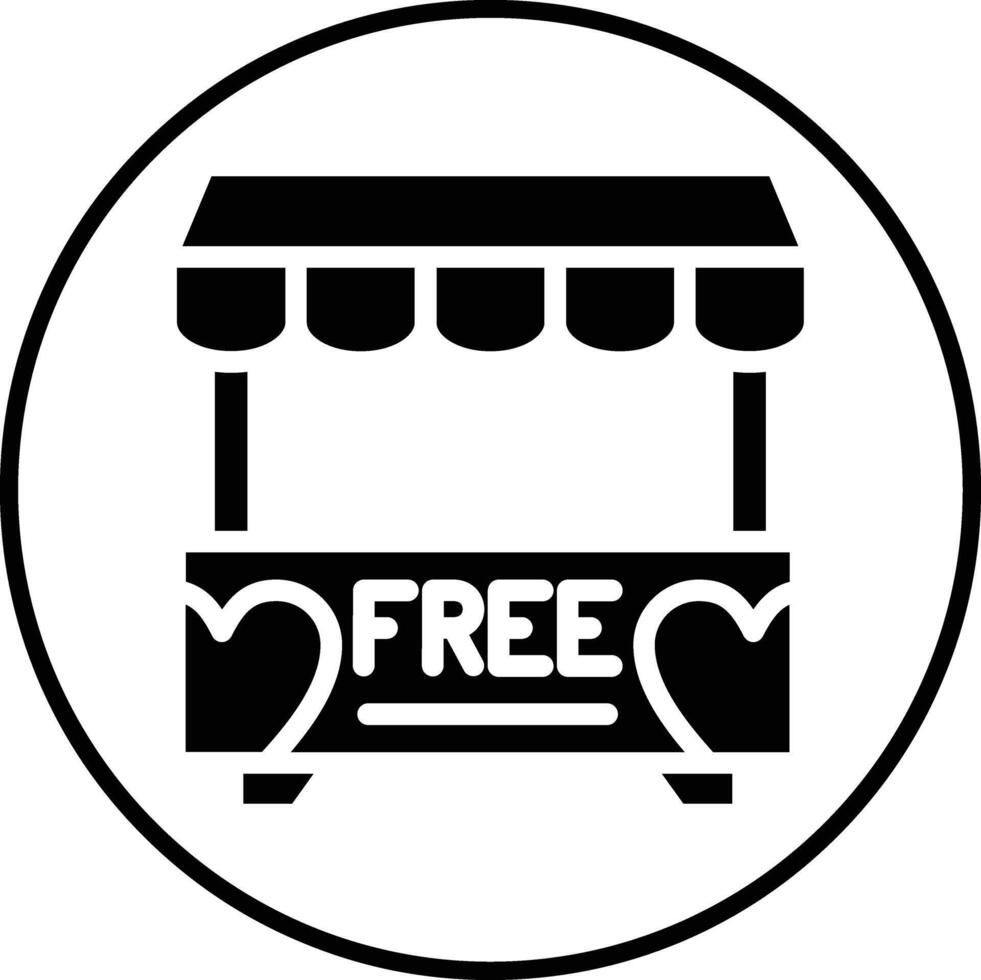 Donation Stall Vector Icon