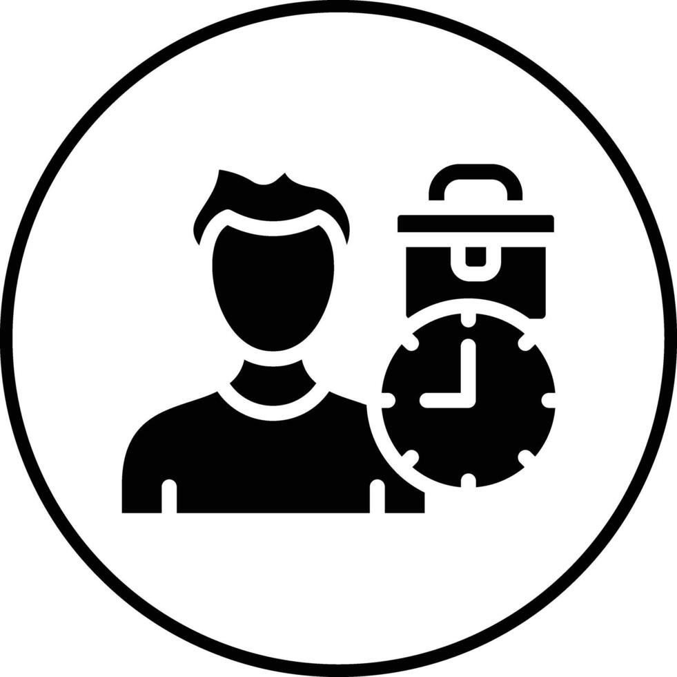 Work Time Vector Icon