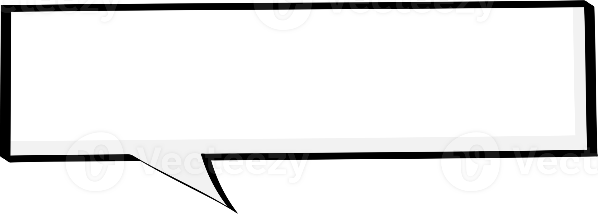 Black and white color speech bubble balloon, icon sticker memo keyword planner text box banner, flat png transparent element design