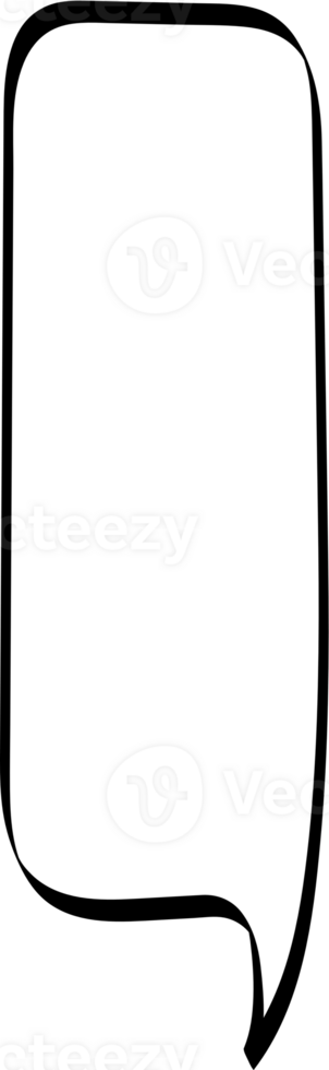 Black and white color speech bubble balloon, icon sticker memo keyword planner text box banner, flat png transparent element design