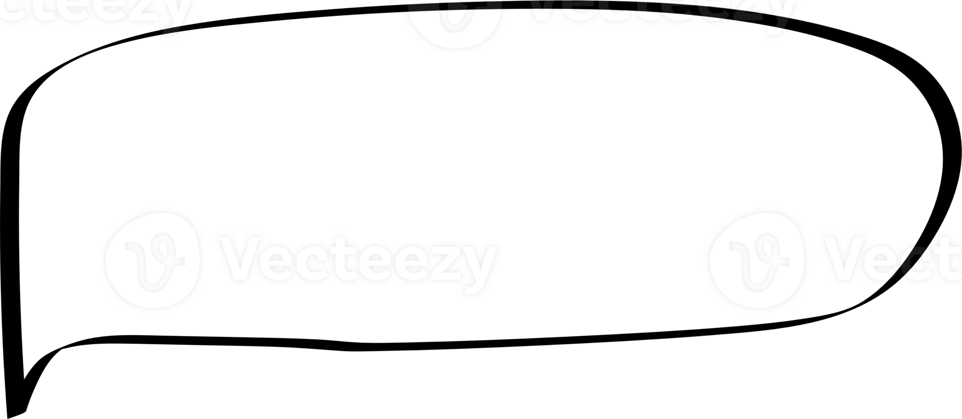 Black and white color speech bubble balloon, icon sticker memo keyword planner text box banner, flat png transparent element design