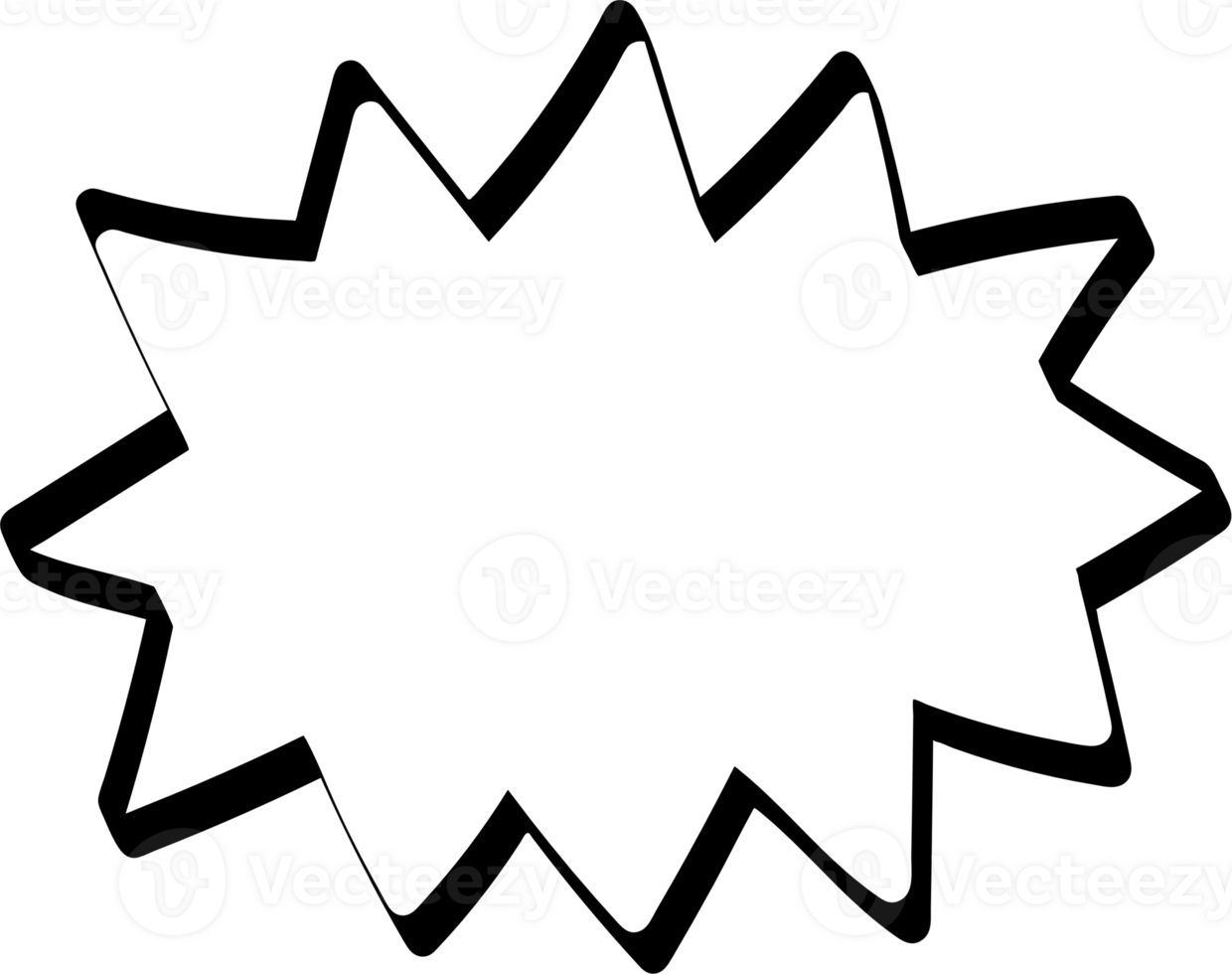 Black and white color speech bubble balloon, icon sticker memo keyword planner text box banner, flat png transparent element design