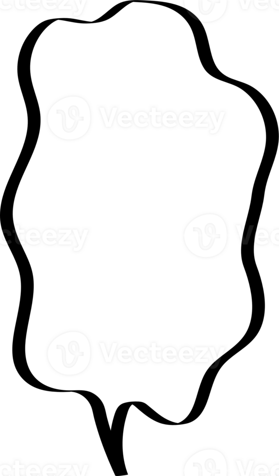 Black and white color speech bubble balloon, icon sticker memo keyword planner text box banner, flat png transparent element design