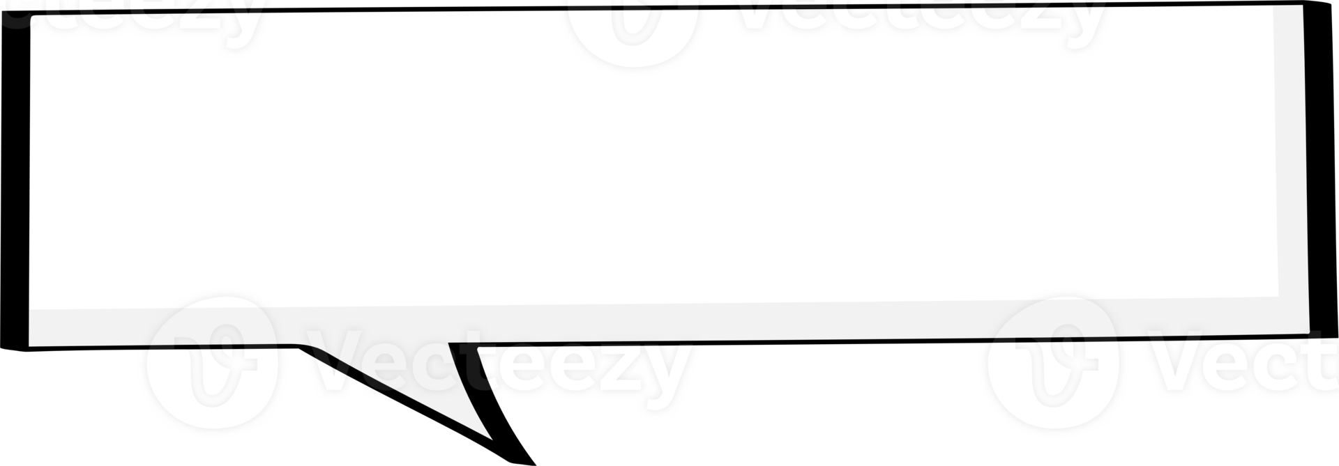Black and white color speech bubble balloon, icon sticker memo keyword planner text box banner, flat png transparent element design