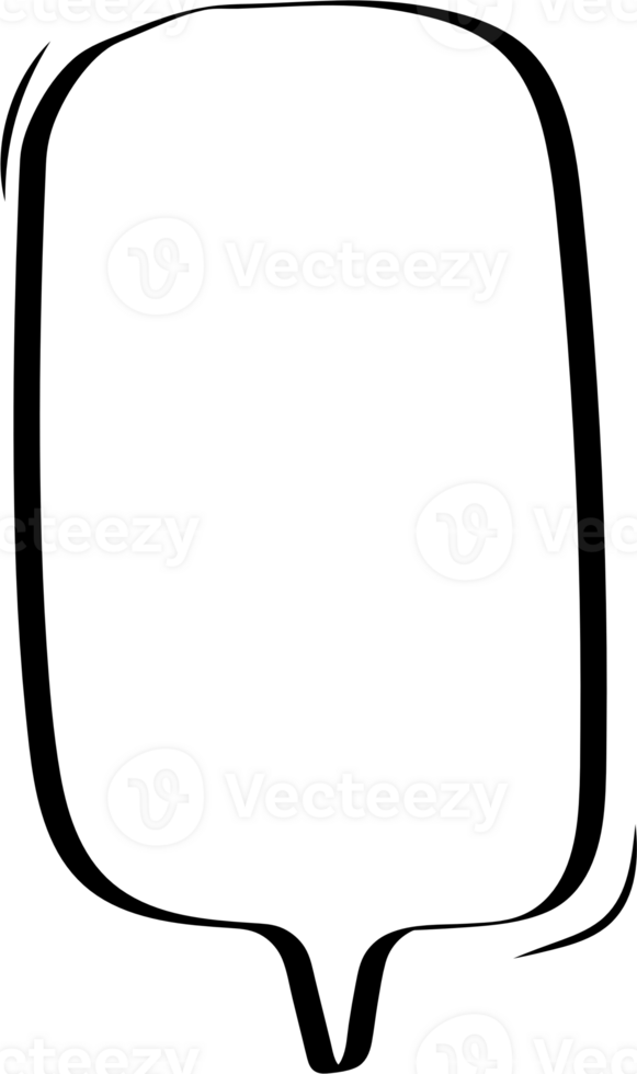 Black and white color speech bubble balloon, icon sticker memo keyword planner text box banner, flat png transparent element design