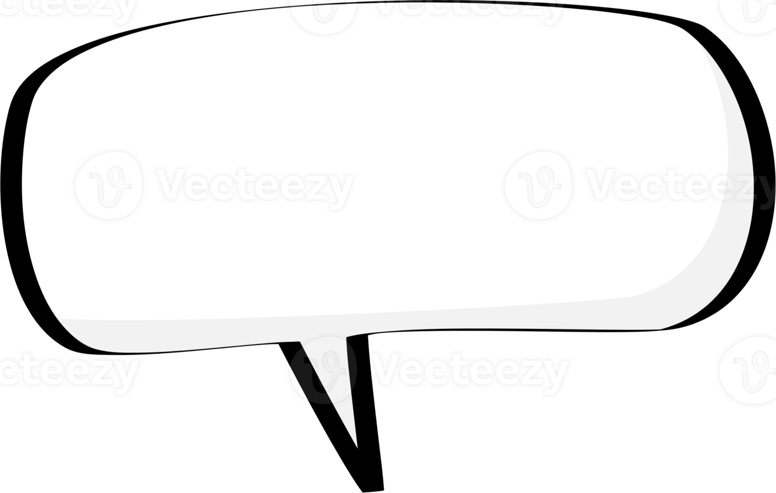 Black and white color speech bubble balloon, icon sticker memo keyword planner text box banner, flat png transparent element design