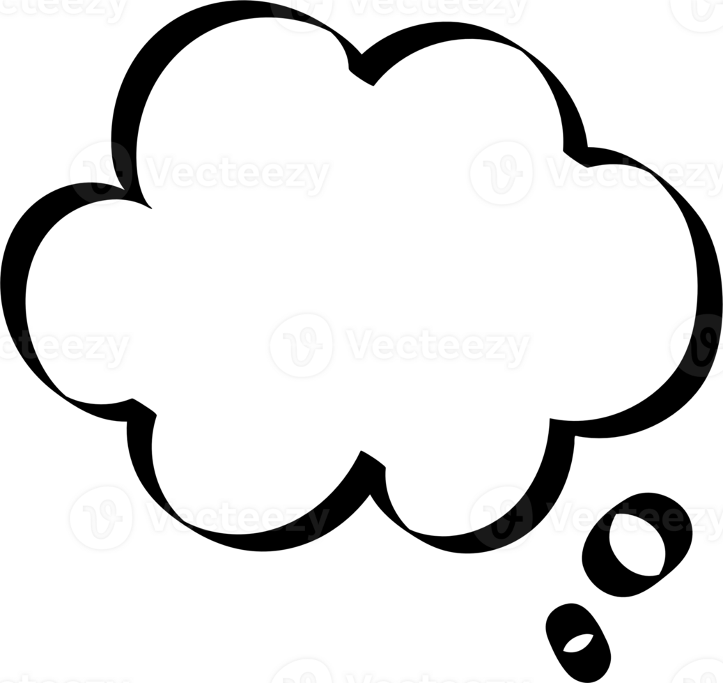 Black and white color speech bubble balloon, icon sticker memo keyword planner text box banner, flat png transparent element design