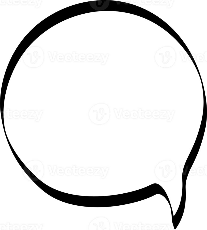 Black and white color speech bubble balloon, icon sticker memo keyword planner text box banner, flat png transparent element design