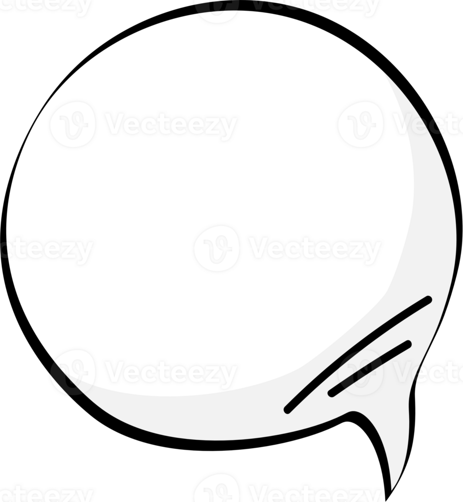 Black and white color speech bubble balloon, icon sticker memo keyword planner text box banner, flat png transparent element design