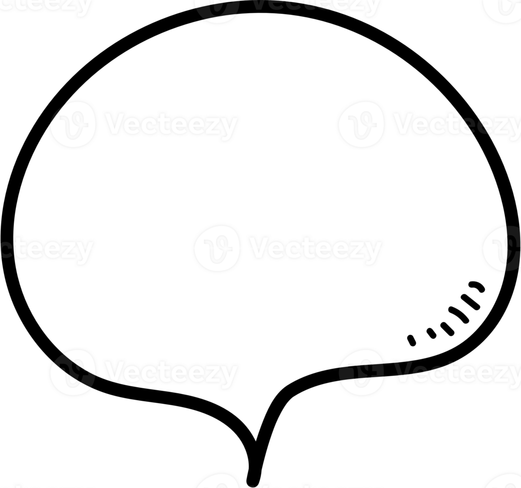 Black and white color speech bubble balloon, icon sticker memo keyword planner text box banner, flat png transparent element design