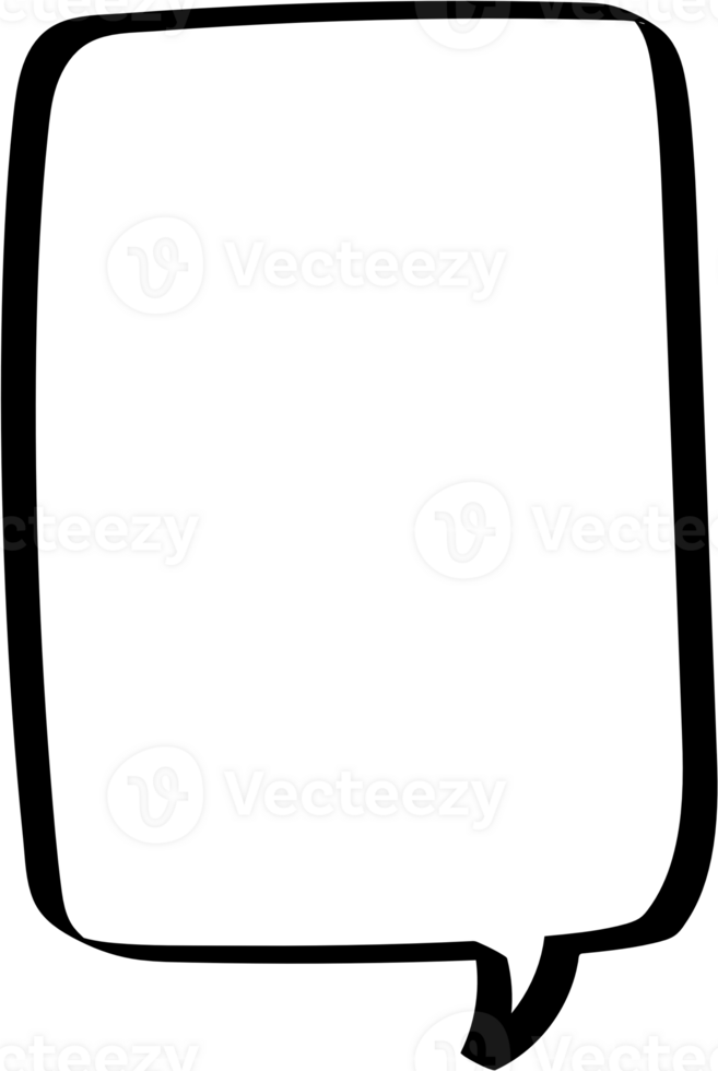 svart och vit Färg Tal bubbla ballong, ikon klistermärke PM nyckelord planerare text låda baner, platt png transparent element design