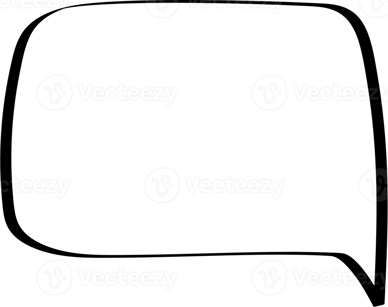 Black and white color speech bubble balloon, icon sticker memo keyword planner text box banner, flat png transparent element design