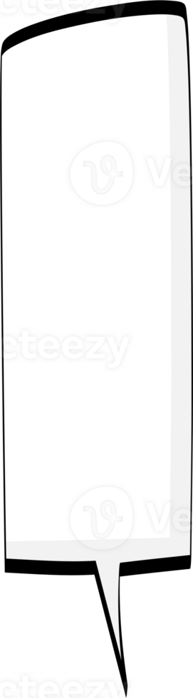 Black and white color speech bubble balloon, icon sticker memo keyword planner text box banner, flat png transparent element design