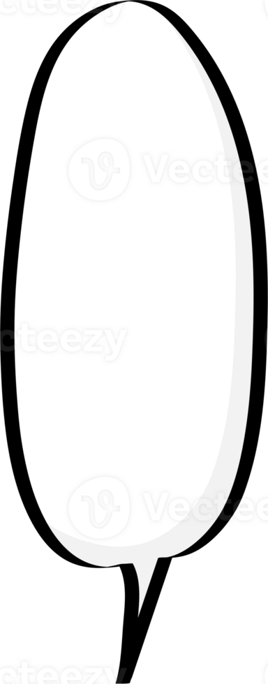 Black and white color speech bubble balloon, icon sticker memo keyword planner text box banner, flat png transparent element design