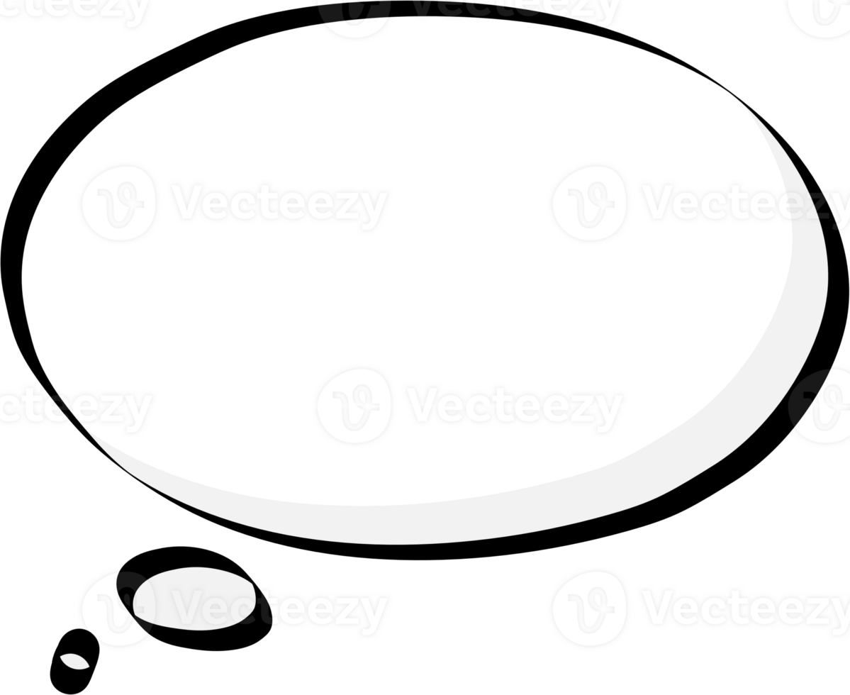 Black and white color speech bubble balloon, icon sticker memo keyword planner text box banner, flat png transparent element design