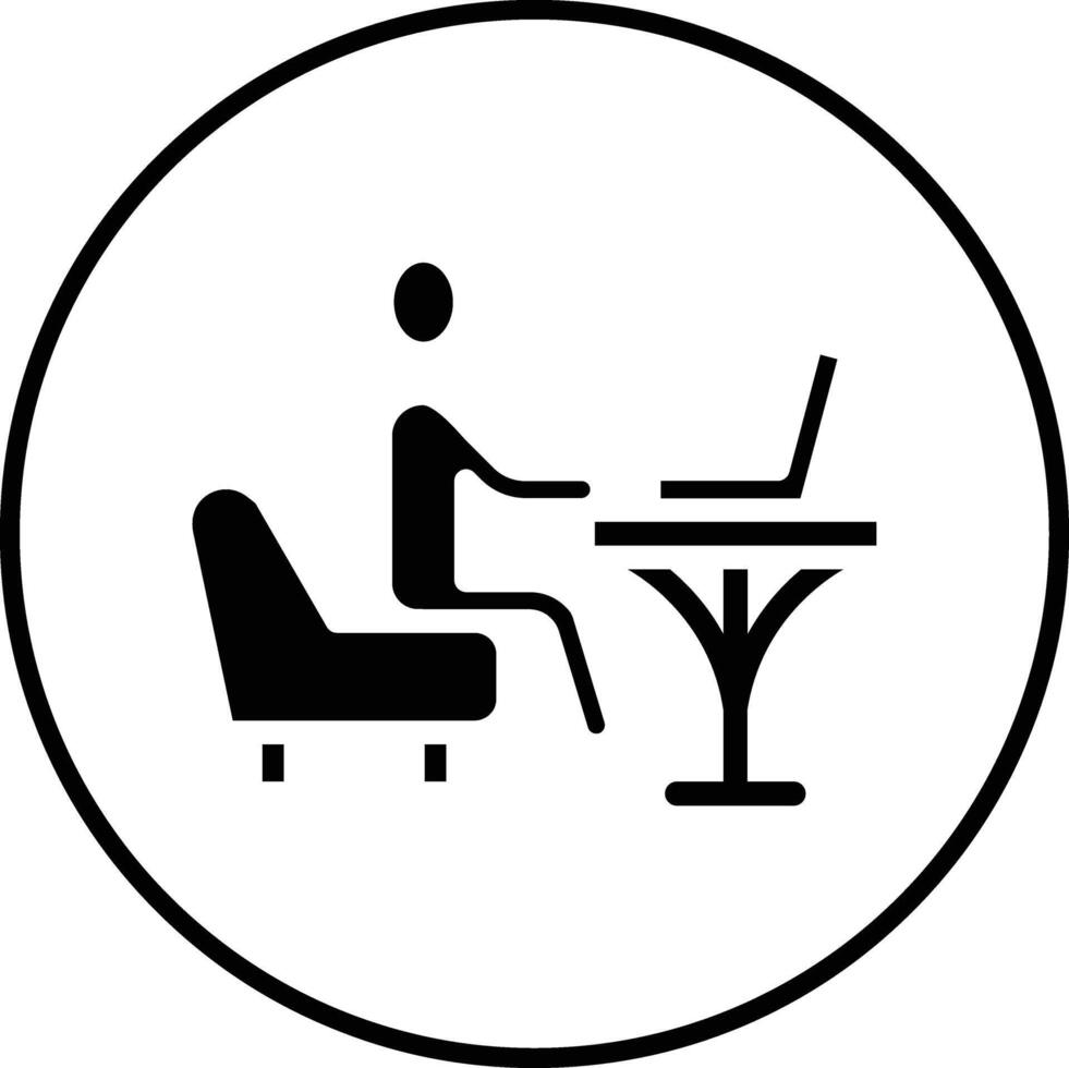 Working on Couch Vector Icon