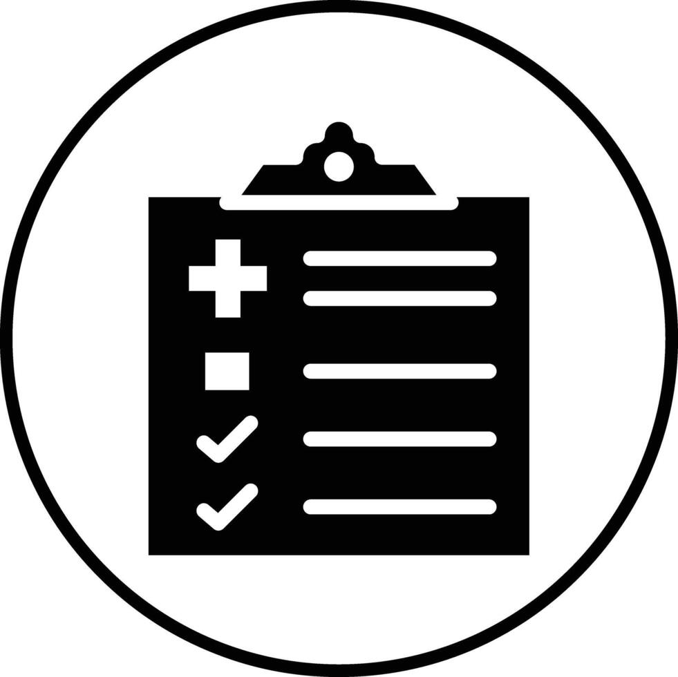 Patient Checklist Vector Icon