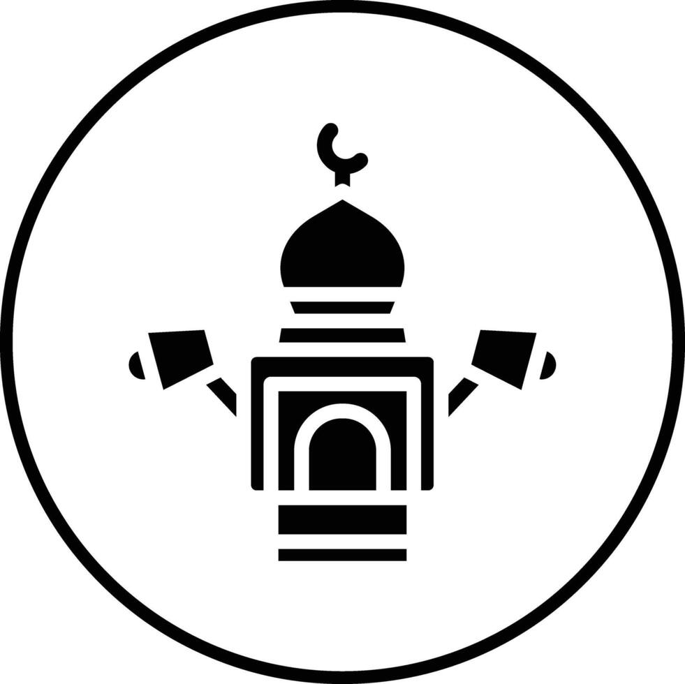 adhan llamada vector icono