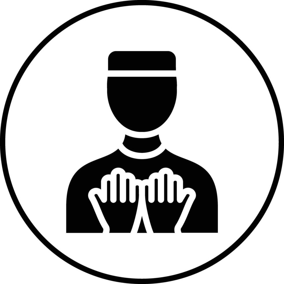 Muslim Praying Vector Icon