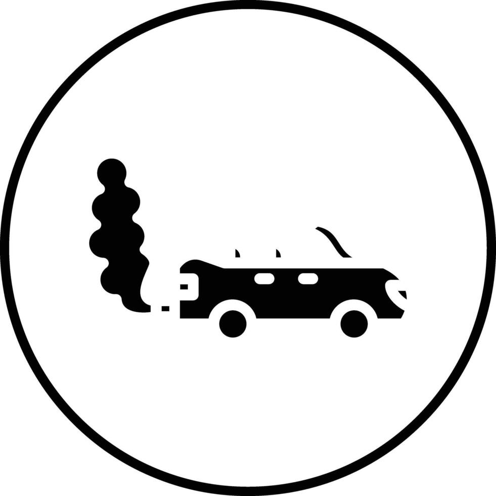 Car Pollution Vector Icon