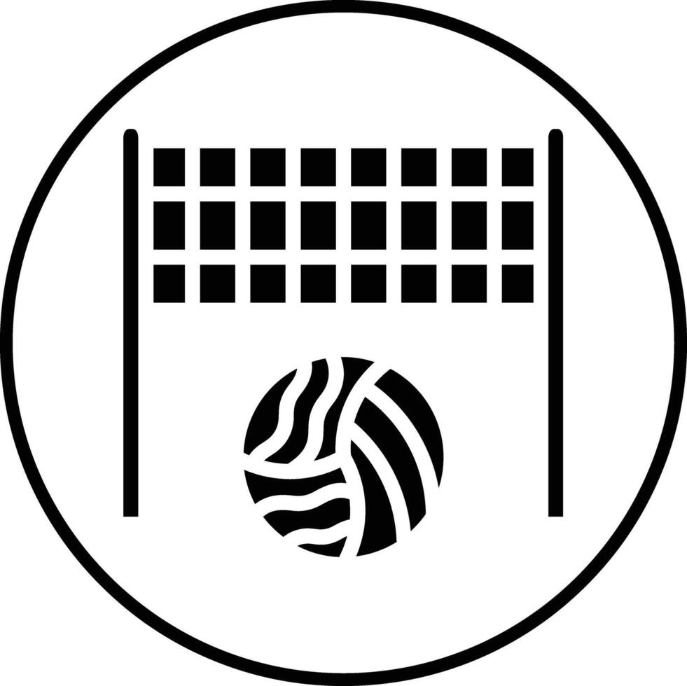 icono de vector de voleibol de playa