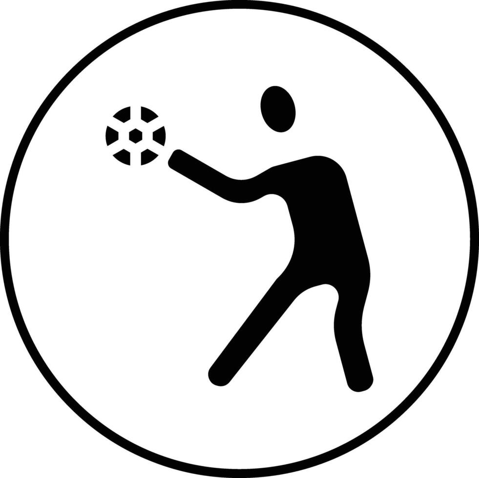 icono de vector de balonmano